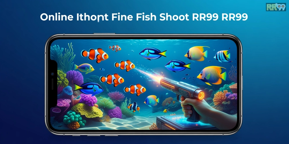 Minh họa khái niệm bắn cá online rr99 với giao diện game sống động và người chơi đang săn thưởng