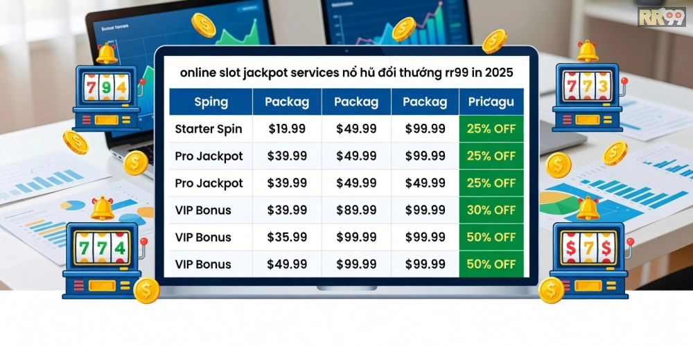 Bảng giá chi tiết các gói nổ hũ đổi thưởng rr99 cập nhật năm 2025 với ưu đãi hấp dẫn