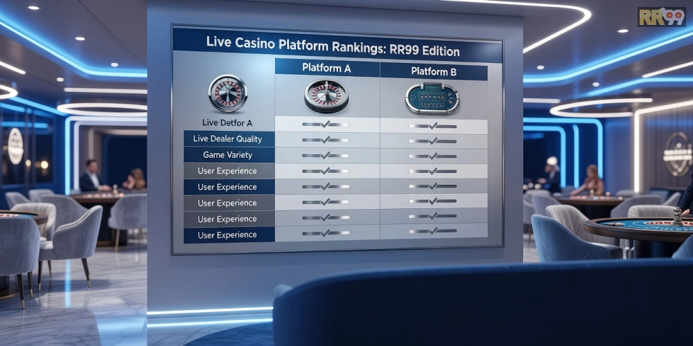 Top 2 nền tảng live casino rr99 uy tín với giao diện thân thiện và ưu đãi hấp dẫn