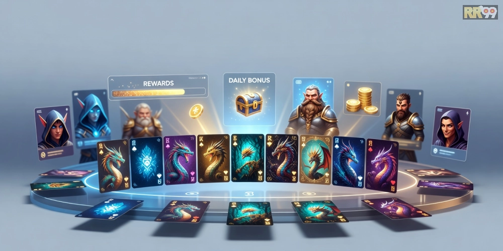 Khái niệm game bài đổi thưởng online rr99 được minh họa qua giao diện chơi hấp dẫn