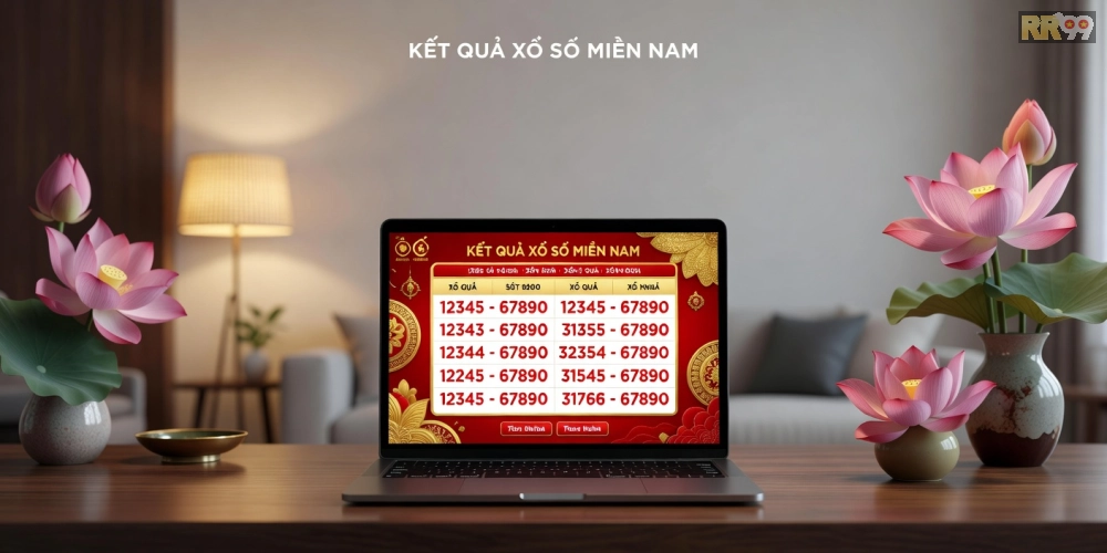 Hình minh họa khái niệm xổ số miền nam hôm nay rr99 với giao diện trực tuyến hiện đại.