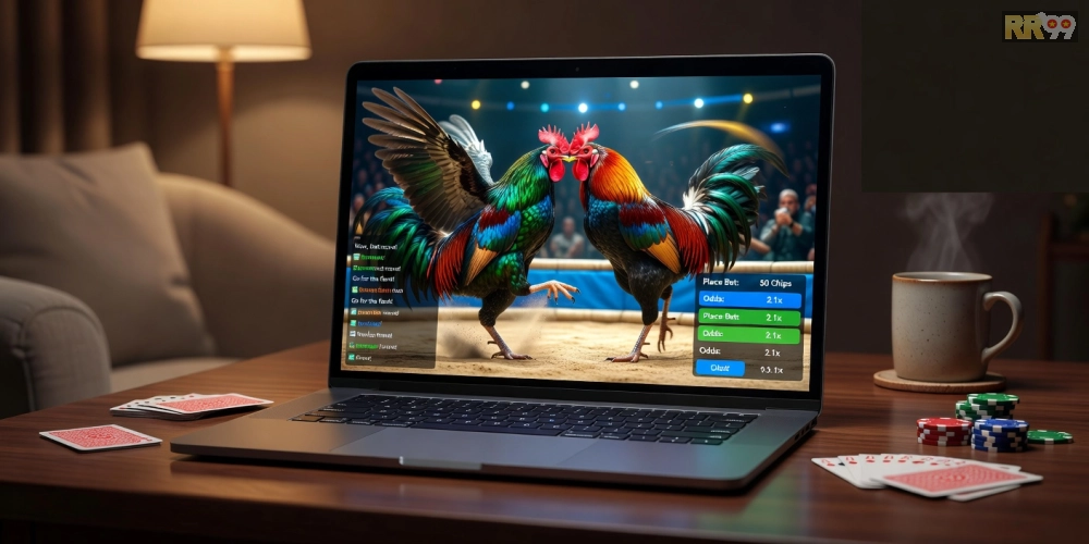 Hình ảnh giao diện streaming đá gà trực tiếp trên nền tảng sv288 với các trận đấu hấp dẫn