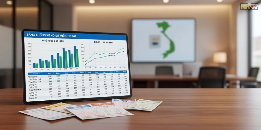 Thống kê xổ số miền Trung chi tiết trên rr99 cho người chơi chuyên nghiệp