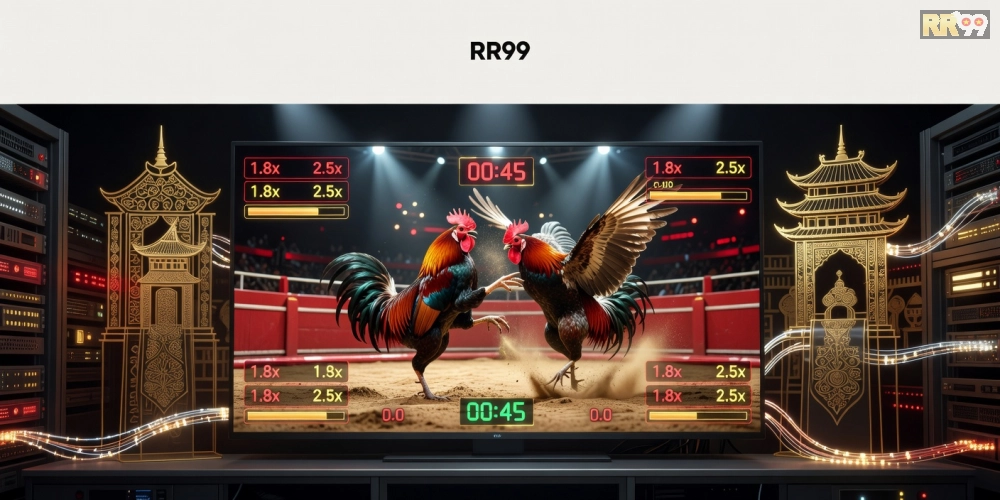 Hình minh họa khái niệm xem đá gà trực tiếp trên nền tảng RR99 chuyên nghiệp