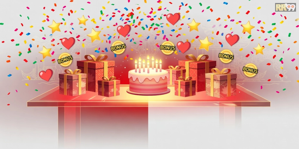 Hình ảnh minh họa ưu đãi sinh nhật hấp dẫn từ chương trình tri ân khách hàng rr99